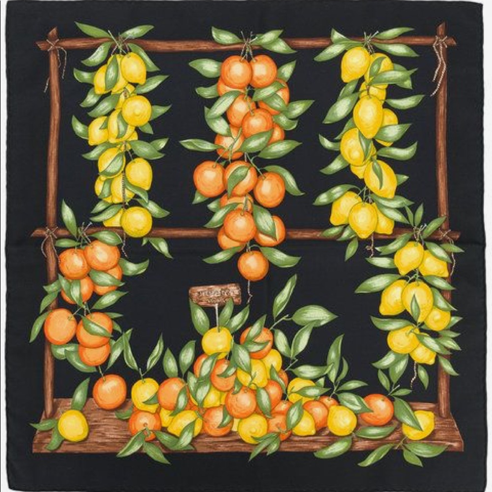 Hermes silk scarf
